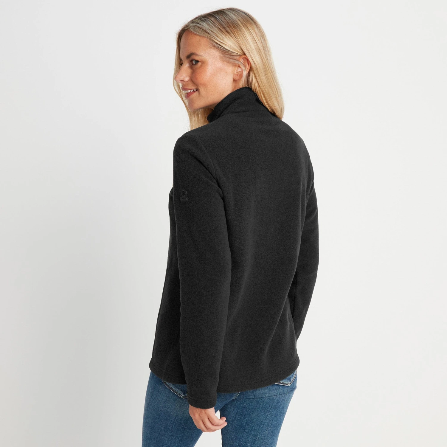Revive Womens Quarter Zip Fleece - Black 5 Revive Womens Quarter Zip Fleece - Black - Image 3