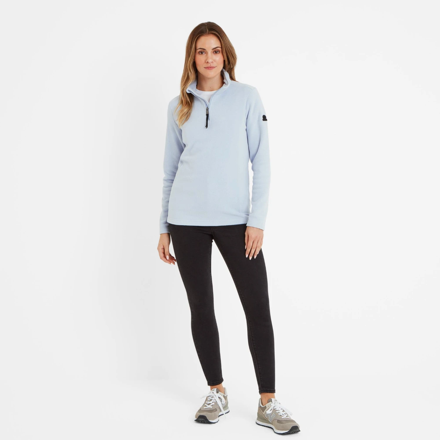Revive Womens Quarter Zip Fleece - Ice Blue 6 Revive Womens Quarter Zip Fleece - Ice Blue - Image 4