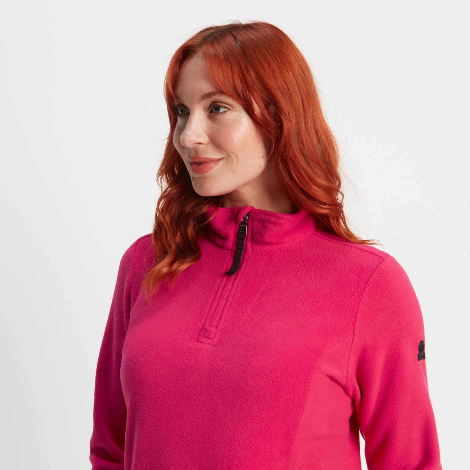 Revive Womens Quarter Zip Fleece - Magenta Pink 7 Revive Womens Quarter Zip Fleece - Magenta Pink - Image 5