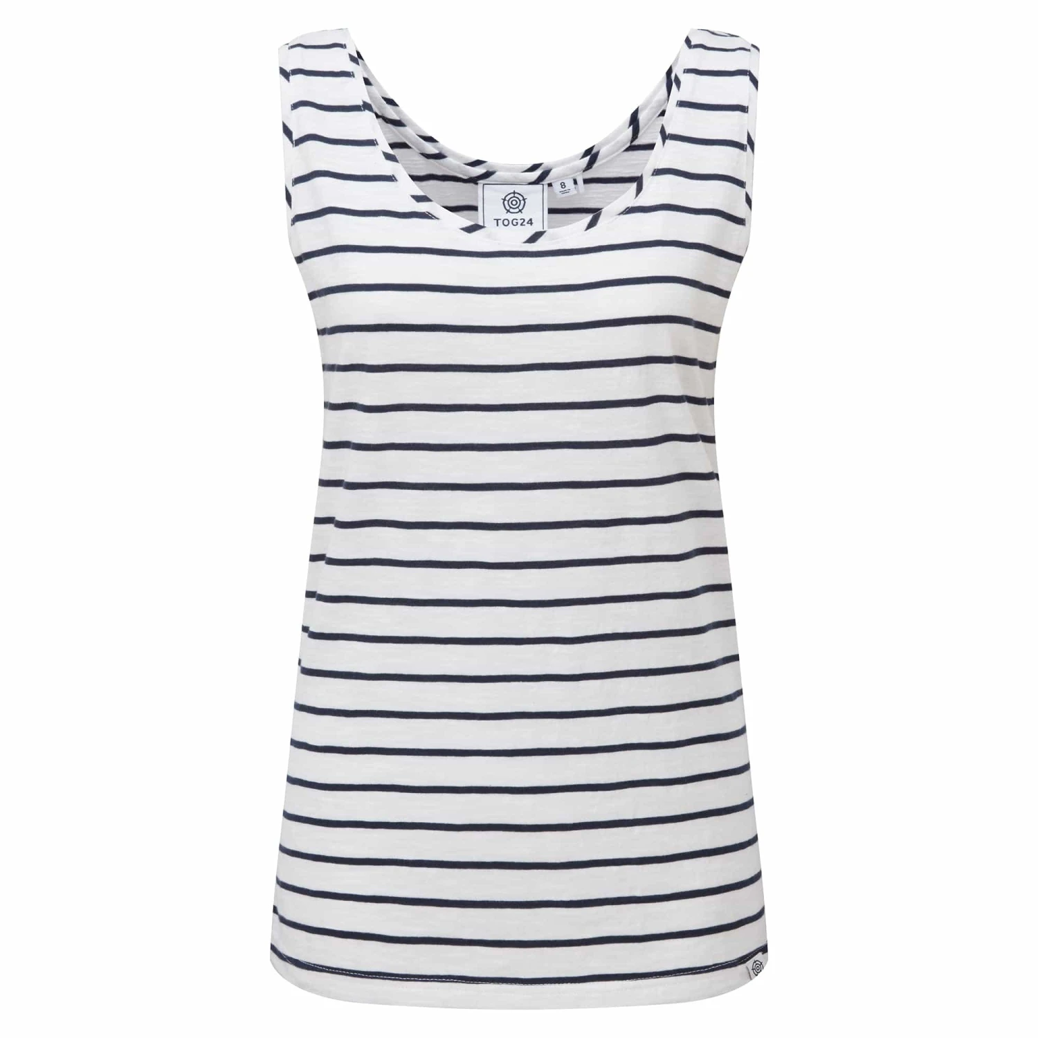 Rhonda Womens Vest - Optic White/ Dark Indigo 9 Rhonda Womens Vest - Optic White/ Dark Indigo - Image 7