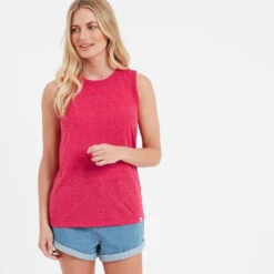 Ria Womens Vest - Magenta Pink Marl -Fashion General Store 61856 RIA301 1