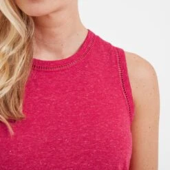 Ria Womens Vest - Magenta Pink Marl -Fashion General Store 61856 RIA301 4