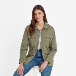 Rinder Womens Shacket - Light Khaki -Fashion General Store 61856 RIND301 4