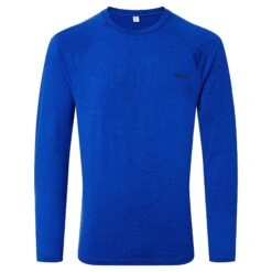 Rookwith Mens Long Sleeve Tech T-Shirt - Sapphire Blue -Fashion General Store 61856 ROOKW001