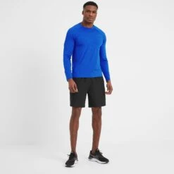 Rookwith Mens Long Sleeve Tech T-Shirt - Sapphire Blue -Fashion General Store 61856 ROOKW001 1