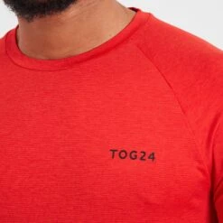 Rookwith Mens Long Sleeve Tech T-Shirt - Fire Red -Fashion General Store 61856 ROOKW002 4