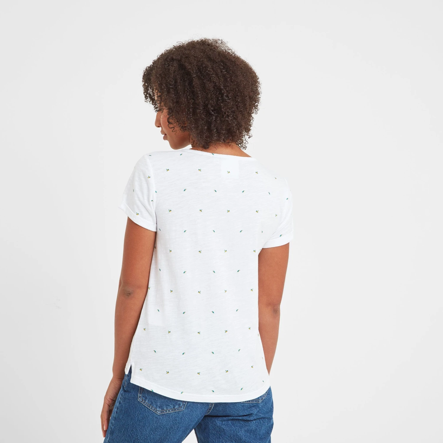 Rourke Womens Button Up Top - Optic White Bird 7 Rourke Womens Button Up Top - Optic White Bird - Image 5