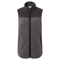 Sarel Womens Colour Block Fleece Gilet - Washed Black/Black -Fashion General Store 61856 SAREL300