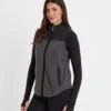 Sarel Womens Colour Block Fleece Gilet - Washed Black/Black