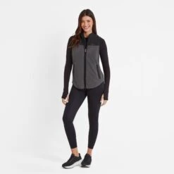 Sarel Womens Colour Block Fleece Gilet - Washed Black/Black -Fashion General Store 61856 SAREL300 3