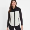 Sarel Womens Colour Block Fleece Gilet - Vanilla/Black -Fashion General Store 61856 SAREL3011