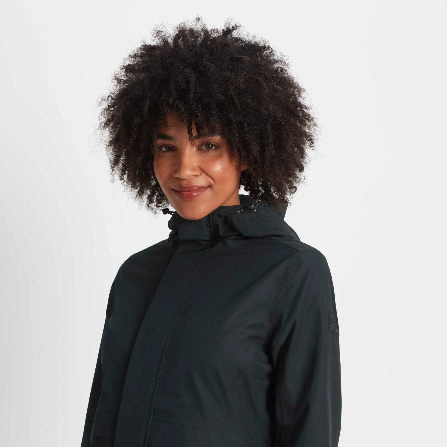 Saunter Womens Long Waterproof Jacket - Black 7 Saunter Womens Long Waterproof Jacket - Black - Image 5