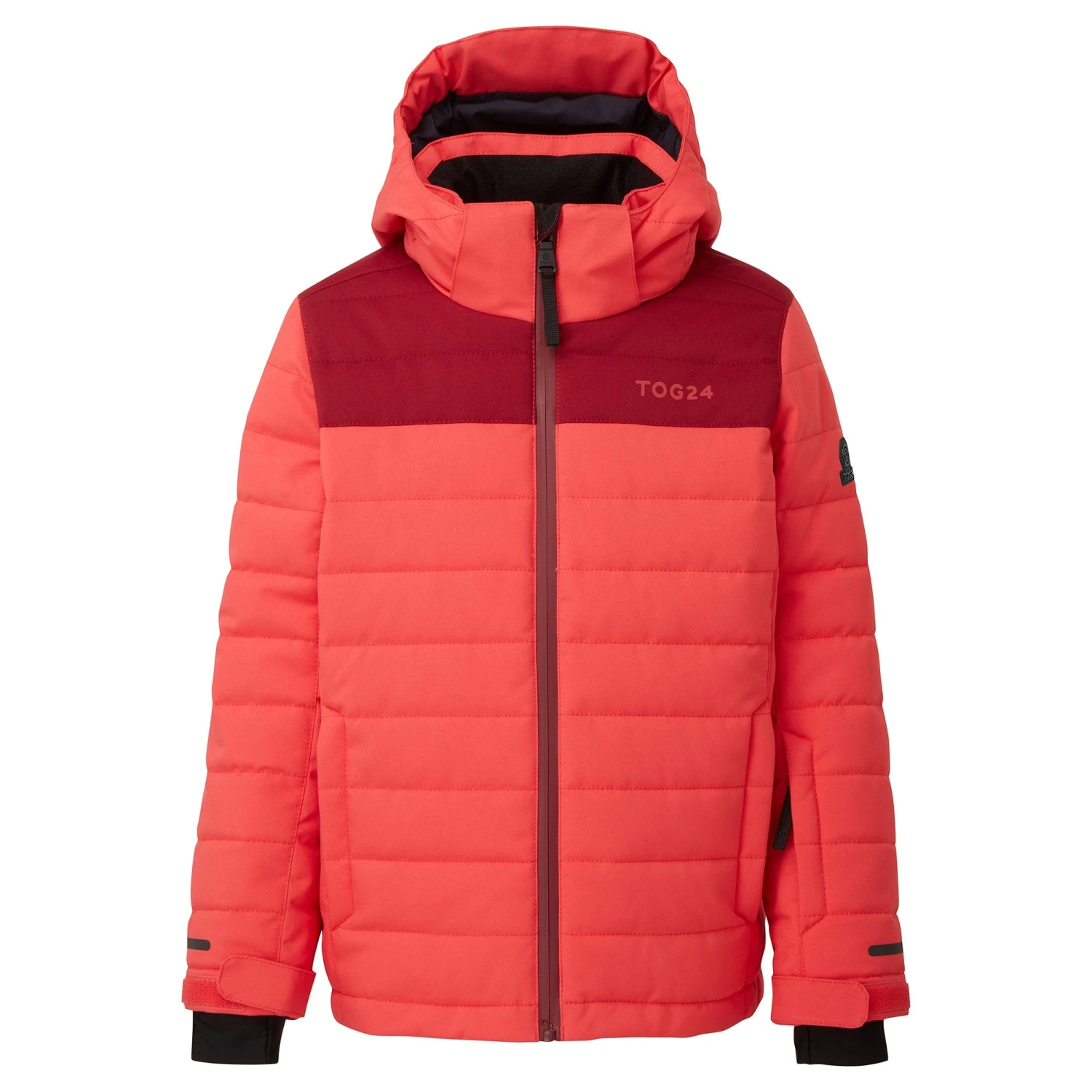 Savick Kids Waterproof Insulated Ski Jacket - Coral/Rumba Red 3 Savick Kids Waterproof Insulated Ski Jacket - Coral/Rumba Red