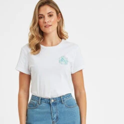 Seaside Womens T-Shirt - Optic White -Fashion General Store 61856 SEAS300 1