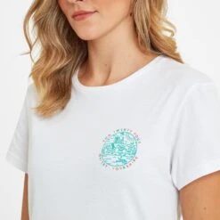 Seaside Womens T-Shirt - Optic White -Fashion General Store 61856 SEAS300 4