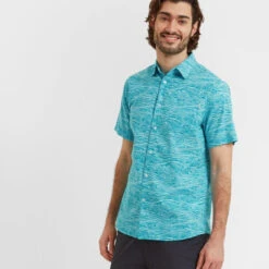 Sebastian Mens Short Sleeve Shirt - Ocean Haze -Fashion General Store 61856 SEBA002 1