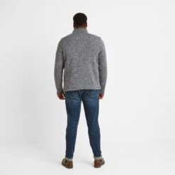 Sedman Mens Knitlook Fleece Jacket - Dark Grey Marl -Fashion General Store 61856 SEDM001 3 ab05ec80 a56c 418d a632 ac9136646480