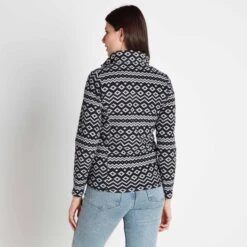 Shepley Womens Quarter Fleece - Black Fairisle -Fashion General Store 61856 SHEPZ320 3