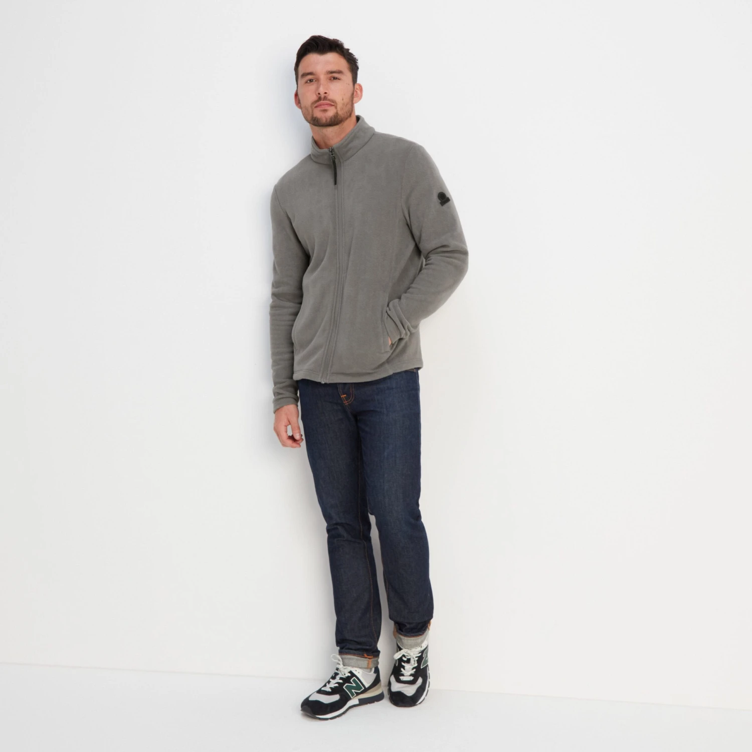 Shire Mens Fleece Jacket - Steel Grey 4 Shire Mens Fleece Jacket - Steel Grey - Image 2