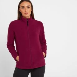 Shire Womens Fleece Jacket - Raspberry