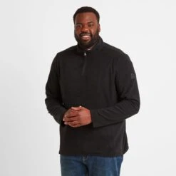 Shire Mens Fleece Zipneck - Black -Fashion General Store 61856 SHIRZ001 2