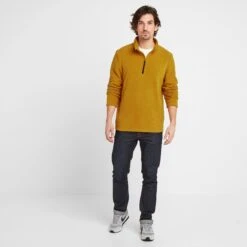 Shire Mens Fleece Zipneck - Mustard -Fashion General Store 61856 SHIRZ013 1