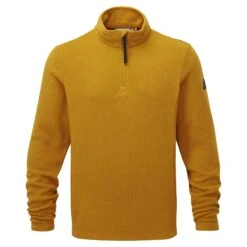 Shire Mens Fleece Zipneck - Mustard -Fashion General Store 61856 SHIRZ013 5