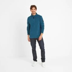 Shire Mens Fleece Zipneck - Lagoon -Fashion General Store 61856 SHIRZ016 1