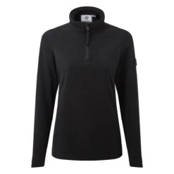 Shire Womens Fleece Zipneck - Black -Fashion General Store 61856 SHIRZ300