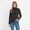 Shire Womens Fleece Zipneck - Black