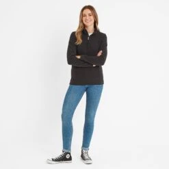 Shire Womens Fleece Zipneck - Black -Fashion General Store 61856 SHIRZ300 3