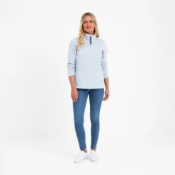 Shire Womens Fleece Zipneck - Ice Blue -Fashion General Store 61856 SHIRZ317 1