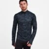 Snowdon Mens Thermal Base Layer Quarter Zip - Navy Camo 2 Snowdon Mens Thermal Base Layer Quarter Zip - Navy Camo -Fashion General Store 61856 SNOW005 2