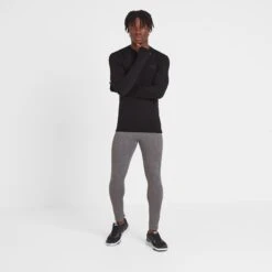 Snowdon Mens Thermal Base Layer Crew Neck - Black -Fashion General Store 61856 SNOW010 1