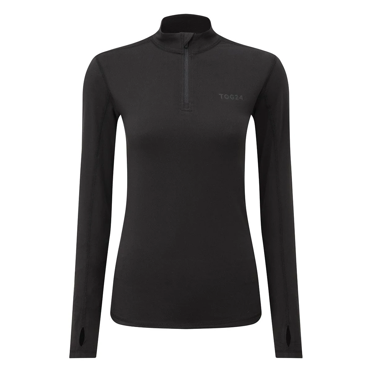 Snowdon Womens Thermal Base Layer Quarter Zip - Black 7 Snowdon Womens Thermal Base Layer Quarter Zip - Black - Image 5