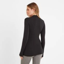 Snowdon Womens Thermal Base Layer Quarter Zip - Black 12 Snowdon Womens Thermal Base Layer Quarter Zip - Black -Fashion General Store 61856 SNOW300 2