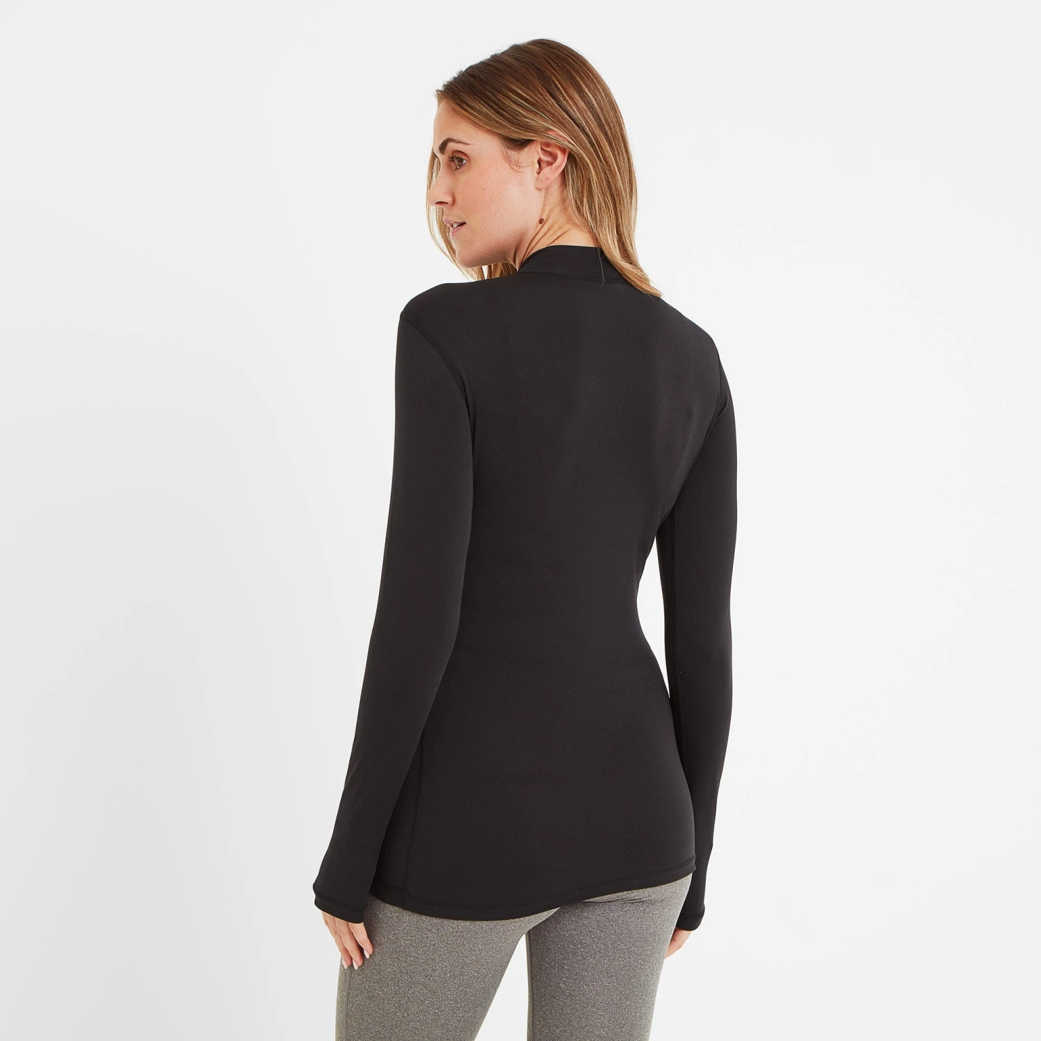 Snowdon Womens Thermal Base Layer Quarter Zip - Black 5 Snowdon Womens Thermal Base Layer Quarter Zip - Black - Image 3