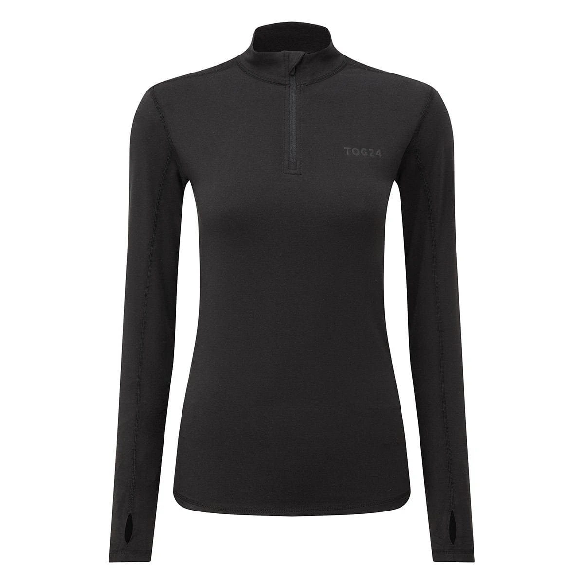 Snowdon Womens Thermal Base Layer Quarter Zip - Black 10 Snowdon Womens Thermal Base Layer Quarter Zip - Black - Image 8