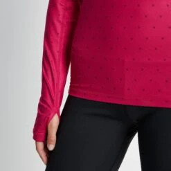 Snowdon Womens Thermal Base Layer Crew Neck - Cerise Fairisle -Fashion General Store 61856 SNOW314 5