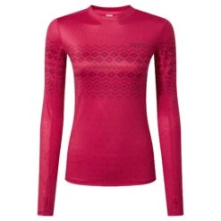 Snowdon Womens Thermal Base Layer Crew Neck - Cerise Fairisle -Fashion General Store 61856 SNOW314 6eae7143 c276 4040 8185 fdf63b24ff48