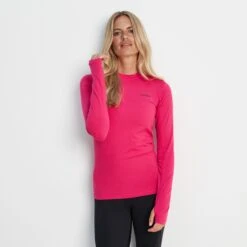 Snowdon Womens Thermal Base Layer Crew Neck - Magenta Pink -Fashion General Store 61856 SNOW315 6