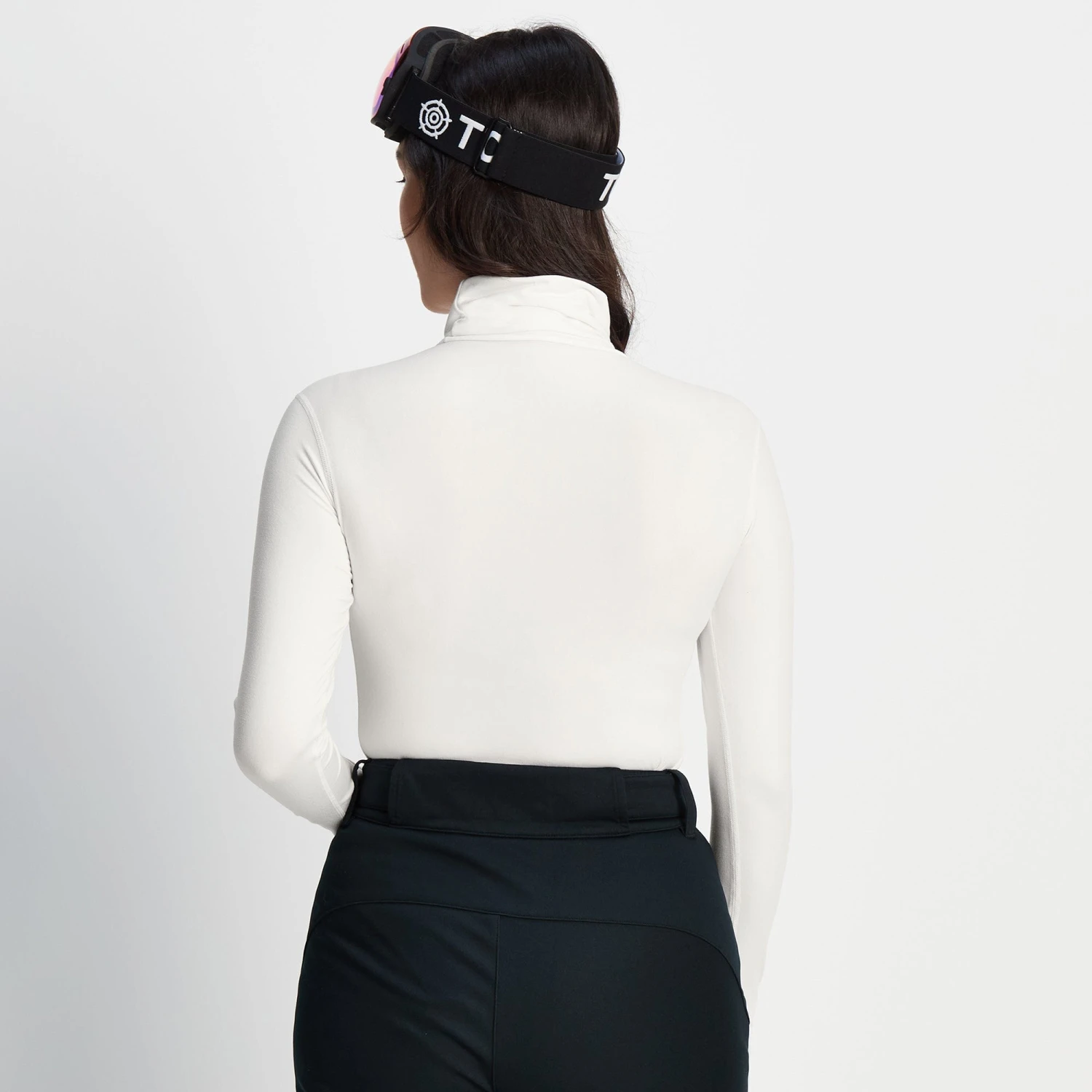 Snowdon Womens Thermal Base Layer Roll Neck - Optic White 4 Snowdon Womens Thermal Base Layer Roll Neck - Optic White - Image 2