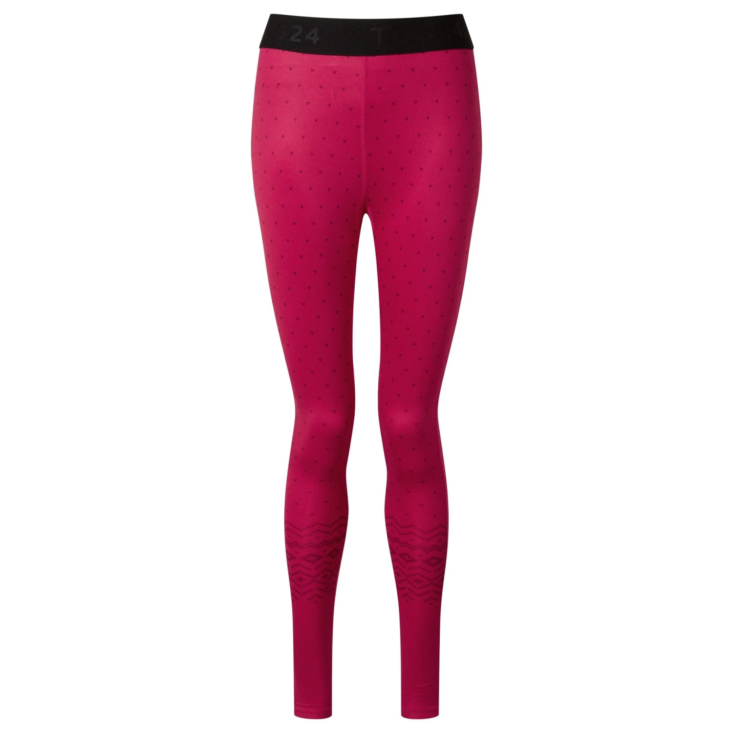 Snowdon Womens Thermal Base Layer Legging - Cerise Fairisle 9 Snowdon Womens Thermal Base Layer Legging - Cerise Fairisle - Image 7