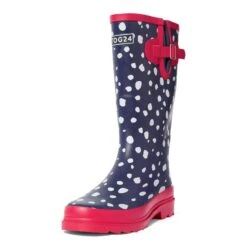 Splash Womens Wellies - Magenta Pink Spot -Fashion General Store 61856 SPLA500 3