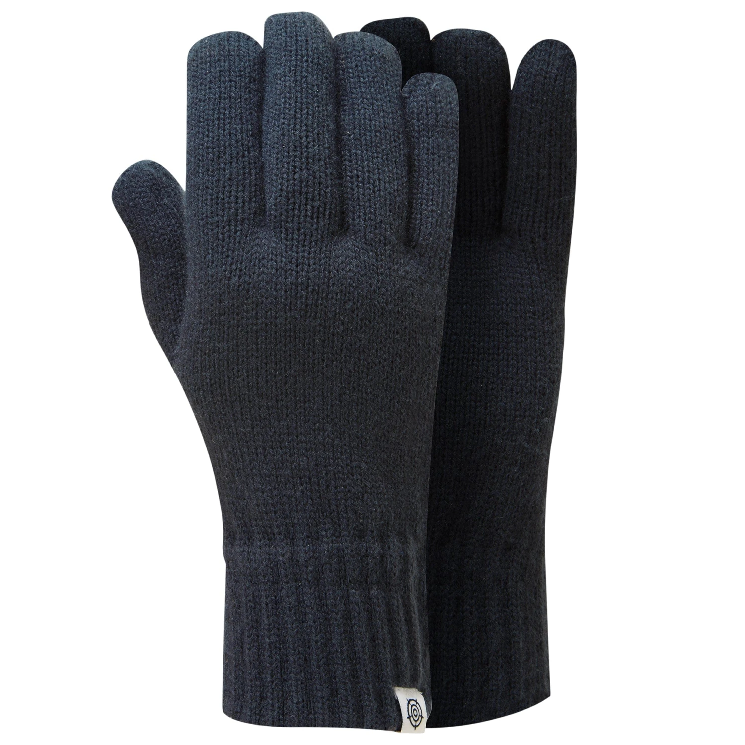 Stretton Knitted Gloves - Dark Indigo Marl 4 Stretton Knitted Gloves - Dark Indigo Marl - Image 2