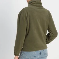 Tallard Womens Funnel Neck Microfleece - Khaki -Fashion General Store 61856 TALL300 3