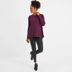 Tanton Womens Tech T-Shirt - Dark Purple -Fashion General Store 61856 TANT301 1