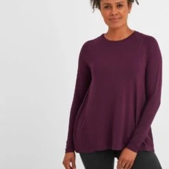 Tanton Womens Tech T-Shirt - Dark Purple