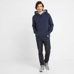 Thirsk Mens Graphic Hoody - Naval Blue 9 Thirsk Mens Graphic Hoody - Naval Blue -Fashion General Store 61856 THIR001 1