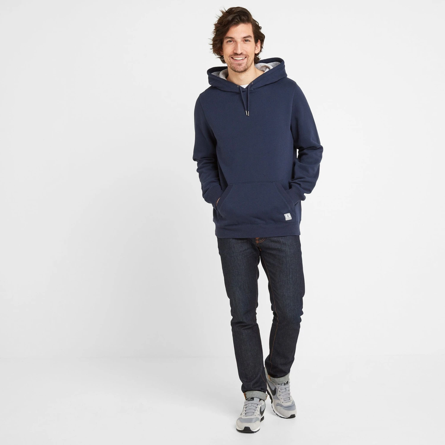 Thirsk Mens Graphic Hoody - Naval Blue 6 Thirsk Mens Graphic Hoody - Naval Blue - Image 4